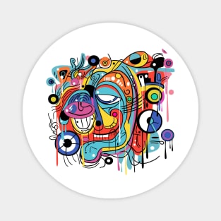 Abstract doodles Magnet